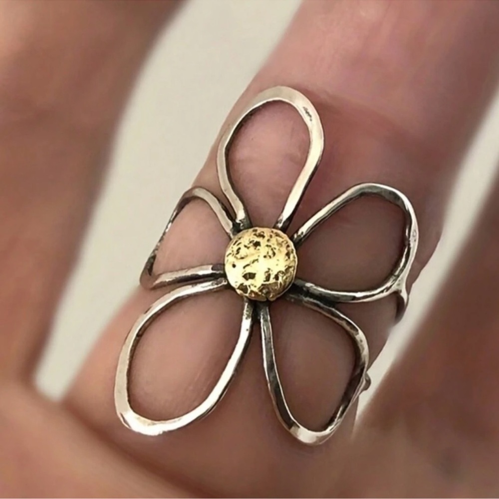 3 PACK Bohemian Flower Ring